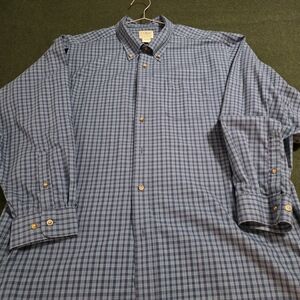 L.L. Bean Men's Blue Checkered Shirt